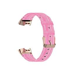 PLACKE Nylon-Armband-Fit for Fitbit Ladung3 Ladung4 Band Mode Durable Gurt Stoßdicht kratzfestes Armbanduhr Zubehör (Color : 41 EU) von PLACKE