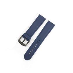 PLACKE Silikon Gummi -Sport -Uhren -Band Universal Handgelenksgürtel Armband 18mm 20 mm 22 mm 24 mm Pass for Samsung Gear S2 S3 Fit for Huawei Watch Männer Frauen (Color : Blue02, Size : 20mm) von PLACKE