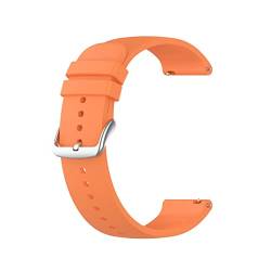 PLACKE Silikonarmband for Huami Fit for Amazfit GTS 3 GTS3. Dauerhaft Uhrenarmband Mode Schwarze Frau Mann Tägliche Tragen Armbanduhr Zubehör (Color : Orange silver Button, Size : GTS 3) von PLACKE