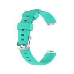PLACKE Smartwatch-Silikon-Ersatz-Armband-Band for Fitbit Inspire 2 langlebige wasserdichte Sportrippe Armbänder for Fitbit Inspire2 (Color : 12, Size : Small Size) von PLACKE