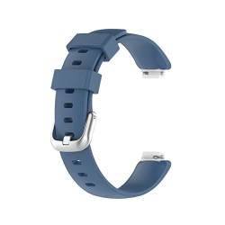 PLACKE Smartwatch-Silikon-Ersatz-Armband-Band for Fitbit Inspire 2 langlebige wasserdichte Sportrippe Armbänder for Fitbit Inspire2 (Color : 15, Size : Large Size) von PLACKE