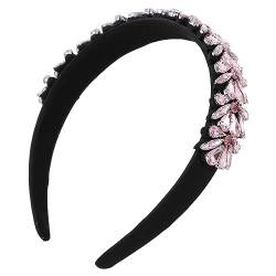 PLAFOPE Diamant Blumenstirnband Haarschmuck für die Braut Haarschmuck für Damen haar zubehör haircharm Haargummis Haarband Kopfschmuck Haarschmuck für Frauen Europäisch und amerikanisch von PLAFOPE