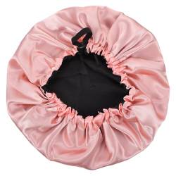 PLAFOPE Nachtmütze Aus Satin Schlafmütze Frauen Haubenkappe Aus Satin Duschhaube Für Damen Chemo-hut Aus Satin Satin-kappe Silk Sleeping Cap Hüte Fräulein Elastisch Haartuch 100% Polyester von PLAFOPE