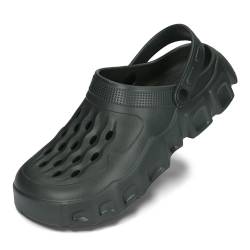 PLAME Herren Eva Clogs Gartenclogs Freizeitschuhe Sehr Leicht Gartenschuhe Herren Sommer Garten Clogs 36-41 EU (Grün, EU Schuhgrößensystem, Erwachsene, Numerisch, M, 43) von PLAME