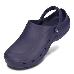 PLAME Herren Eva Clogs Gartenclogs Freizeitschuhe Wasserdicht Sehr Leicht Gartenschuhe 41-46 EU (Marineblau, EU Schuhgrößensystem, Erwachsene, Numerisch, M, 44) von PLAME