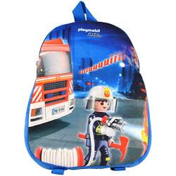 Playmobil City Action – Rucksack Feuerwehr Tasche Kinder mit Feuerwehr Motiv von PLAYMOBIL
