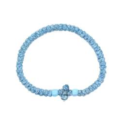 Elegantes, griechisch-orthodoxes Handkette, handgewebtes Gebetsarmband, christliches Armband, perfektes Geschenk für spirituelle Verbindung von PLCPDM