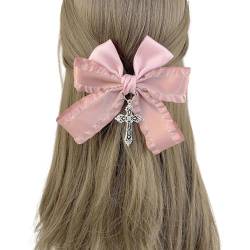 Haarspange mit Schleife im Gothic-Stil, süße große Schleifen, Haarnadel, Haarstyling-Zubehör für dünnes Haar, französische Haarspangen, Damen-Haarspange von PLCPDM