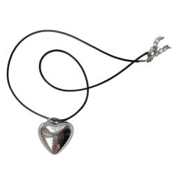 PLCPDM Eleganter Herz-Anhänger, Schlüsselbeinkette, einzigartig, ästhetisch, modischer Herzanhänger, Halskette für Damen, Wie abgebildet von PLCPDM