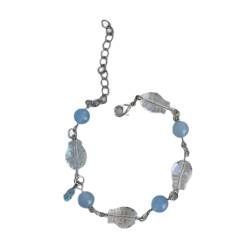 PLCPDM Elegantes Harz-Kettenarmband, elegantes Handgelenk-Ornament-Armband mit zarten Perlen, Handgelenkkettenverzierung für Frauen von PLCPDM