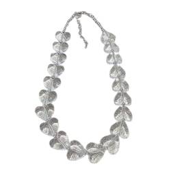 PLCPDM Individualisierte Acryl-Herz-Anhänger-Halskette, Herz-Perlenarmband für Frauen, perfektes Geschenk für modische Menschen, Necklace, Siehe Abbildung von PLCPDM