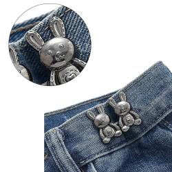 Taillenknopf, kein Nähen, Taillenknöpfe, Jeansknopfnadeln, verstellbare Taillenschnalle, Hosennadeln, um Jeans enger zu machen von PLCPDM