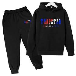 PLEETS Trapstar Tracksuit,Trapstar Hoodie,Trapstar set,Sportanzug für Kinder,Trapstar Anzug für Kinder,Trapstar Jogginganzug Kinder,Jungen Mädchen Jogging Kleidung,A,150 von PLEETS