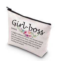 PLITI Boss Lady Gifts for Women Girl-Boss Makeup Bag Boss Lady Appreciation Gift Thank You Boss Gift from Coworker Mentor, Mädchen-Chef Substantiv U, modisch von PLITI