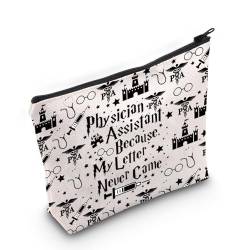 PLITI Kosmetiktasche für Arzt-Assistenten, Geschenk zum Schulabschluss, Arzthelferin mit Aufschrift "Because My Letter Never Came PA", PA-Buchstabe Bagu, modisch von PLITI