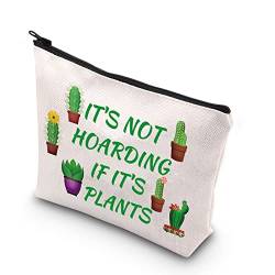 PLITI Make-up-Tasche für Sukkulenten, mit Aufschrift "It's Not Hoarding If It's Plants for Plant Lover", Geschenk für Pflanzen, Mutter, verrückte Pflanze, Damen-Geschenk, Hoarding Plantu, Modisch von PLITI