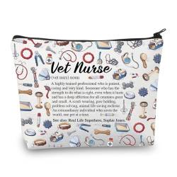 PLITI Make-up-Tasche für Tierärzte, Krankenschwestern, Schätzung, Geschenk, Tierarzt, Krankenschwester, Tierarzt, Tierarzt, Geschenk, Tierkrankenschwester Nounu, modisch von PLITI