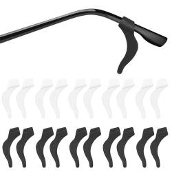 PLKSEI 10 Paar Brillenhalter Ohr Silikon Antirutsch ÜberzügeBrillenbügel Brillen Rutsch Stopper Brille Rutschstopp Antirutsch Brillenhalter Universal für Brillen,Sonnenbrillen,Lesebrille von PLKSEI