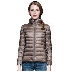 Plot Damen Steppjacke Leicht Daunenjacke Stehkragen Winter Warm Gefütterte Übergangsjacke Winterjacke Stepp Jacken von PLOT-Damen Mantel