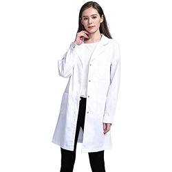 Plot Damen Trenchcoat Mantel Übergangsjacke Cardigan Herbst Winter Elegant Weiß Parka Jacken Wintermantel Windbreaker Outwear Coat von PLOT-Damen Mantel