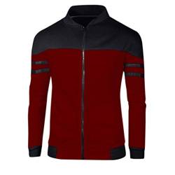 Plot Herren Softshell Jacke Leicht Übergangsjacke Outdoor Sportjacke Kurzmantel Sweatjacke Ohne Kapuze Männer Winterjacke Warmer Parka Reißverschluss von PLOT-Herren Mantel