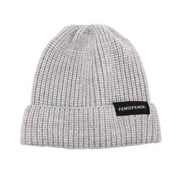 PLOT Mützen für Damen Wintermütze Cap Einfarbig Gestrickt Sturmhauben Winter Warme Wollmütze Mützen Hüte Beanie Strickmützen Skimütze von PLOT