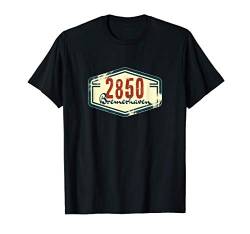 2850 Bremerhaven - Alte Postleitzahl - Geschenk Shirt T-Shirt von PLZ - Alte Postleitzahlen