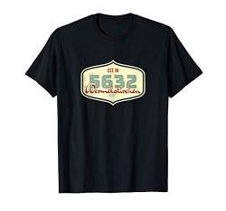 5632 Wermelskirchen - Alte Postleitzahl - Geschenk T-Shirt von PLZ - Alte Postleitzahlen