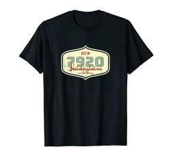 7920 Heidenheim - Alte Postleitzahl - Geschenk T-Shirt von PLZ - Alte Postleitzahlen