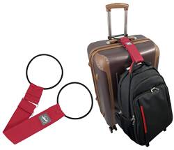 PMro-Trading Euro-Trading Strap Suitcase and Bag. Size-30 X 6 cm.. Colour-Red Gepäckgurt. 30 cm. Rot (red) von PM Euro-Trading