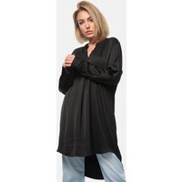 PM SELECTED Longbluse PM-07 (Elegante Satin Light Oversize Business Long Bluse in Einheitsgröße) von PM SELECTED