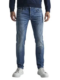 PME Legend Herren Jeans Commander 3.0 - Relaxed Fit - Blau - Fresh Mid Blue, Größe:30W / 34L, Farbvariante:Fresh Mid Blue PTR180-FMB von PME Legend