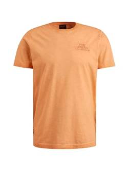 PME Legend Herren Short Sleeve T-Shirt Mock Orange L von PME Legend