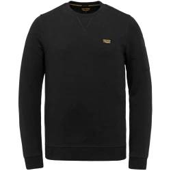 PME Legend Herren Sweatshirt AIRSTRIP - Regular Fit S-3XL Schwarz Blau Grün, Größe:M, Farbe:Black 999 von PME Legend
