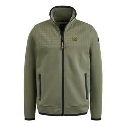 PME Legend Jacket Spacer Look Sweat - Herren Sweatjacke, Größe_Bekleidung:XXL, Farbe:deep lichen green von PME Legend