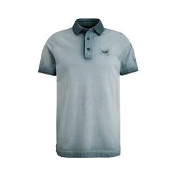 PME Legend Short Sleeve Polo Light Pique Cold - Herren Poloshirt, Größe_Bekleidung:L, Farbe:North Atlantic von PME Legend
