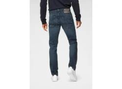 Tapered-fit-Jeans PME LEGEND "SKYMASTER" Gr. 32, Länge 36, blau (dark, indigo) Herren Jeans Tapered-Jeans im Used Look von PME-Legend