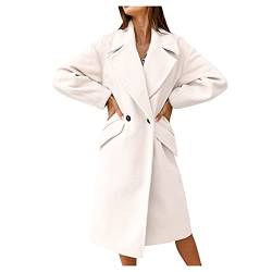 Wollmantel Damen Lang,Mantel Damen Lang,Schmaler Langer Trenchcoat Mit KnöPfen Wollmantel,Trenchcoat Mantel Damentrenchcoat Damen Winter,Damen Wolle Langer Wintermantel,Trenchcoat Damen Lang von PMJAdd8s4