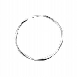 PMVRTHQV S925 Silber Mobius Ring Armband Glatte Welle Single Loop Handstück, Silber von PMVRTHQV