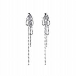 S925 Silber Koreanische Perle Quaste Bow Ohrringe, PMVRTHQV, Silber von PMVRTHQV