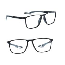 POCHY Anti Blaulicht Gleitsichtbrille Lesebrille Geeignet für Herren/Damen，Sportliches Bequeme Computer-Lesebrille, 1.0x,1.5x,2.0x,2.5x,3.0x,3.5x,4.0x,1-Paar (Farbe : Grau, Größe : 2.5x) von POCHY