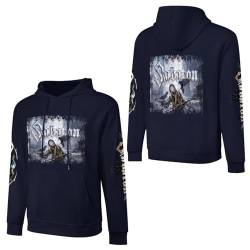 PODCAST Herren Hoodie Sabaton Hoody Sweatshirt für Männer Langarm Pullover mit Kapuze Sport Outerwear Front Back Print Kapuzenpullover 5XL von PODCAST