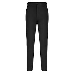 PODOLIXIA Chino Hose Herren Stretch Business Slim Fit mit Gummizug Einfarbig Freizeithose Straight Leg Stoffhose Elegant Businesshose Mehrere Taschen Lässiges Men's Anzughose von PODOLIXIA