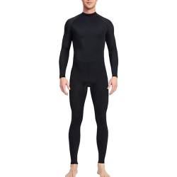 PODOLIXIA Herren Badeanzug Lang Jumpsuit Schwimmanzug Schnorchelanzug Badehosen Schutzkleidung, Männer Stretch Ganzkörper Neoprenanzug Surf Overall UV-Anzug Mens Diving Steamer Swimwear von PODOLIXIA