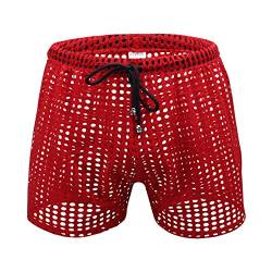 PODOLIXIA Herren Kurze Hose Sexy Shorts Männer Netz Unterhose Reizwäsche Underwear Hipster Fetisch Clubwear Beiläufige Herren Kleidung Niedrige Taille von PODOLIXIA