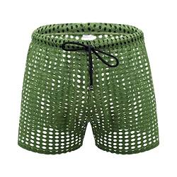 PODOLIXIA Herren Kurze Hose Sexy Shorts Männer Netz Unterhose Reizwäsche Underwear Hipster Fetisch Clubwear Beiläufige Herren Kleidung Niedrige Taille von PODOLIXIA