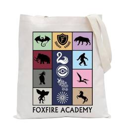 POFUL Bookish Gift KOTLC Inspired Tote Bag Book Lover Gift Team Foster-keefe Gift, Foxfire Tragetasche, Einheitsgröße von POFULL