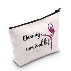 POFULL Balletttänzerin Geschenk zum Tanzen, Überlebensset für Mädchen, mit Reißverschluss, Make-up-Tasche, Tanz-Survival-Ausrüstungstasche von POFULL