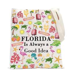 POFULL Florida Urlaubsgeschenk Florida Is Always a Good Idea Kosmetiktasche Florida Reisegeschenk, Florida is Always Tragetasche von POFULL