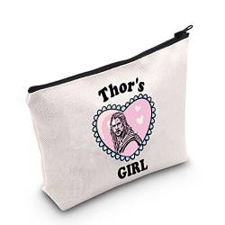 POFULL Kosmetiktasche, Motiv Superhelden, Merch Thor's Girl, Film-inspiriertes Geschenk, Tho Girl Tasche von POFULL